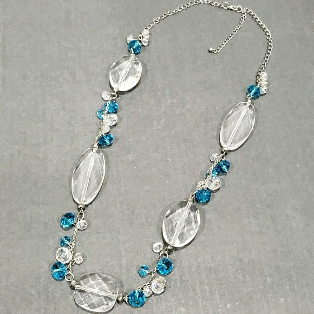 New CRYSTAL BIJOUX Glass/crystal-like Beaded Necklace